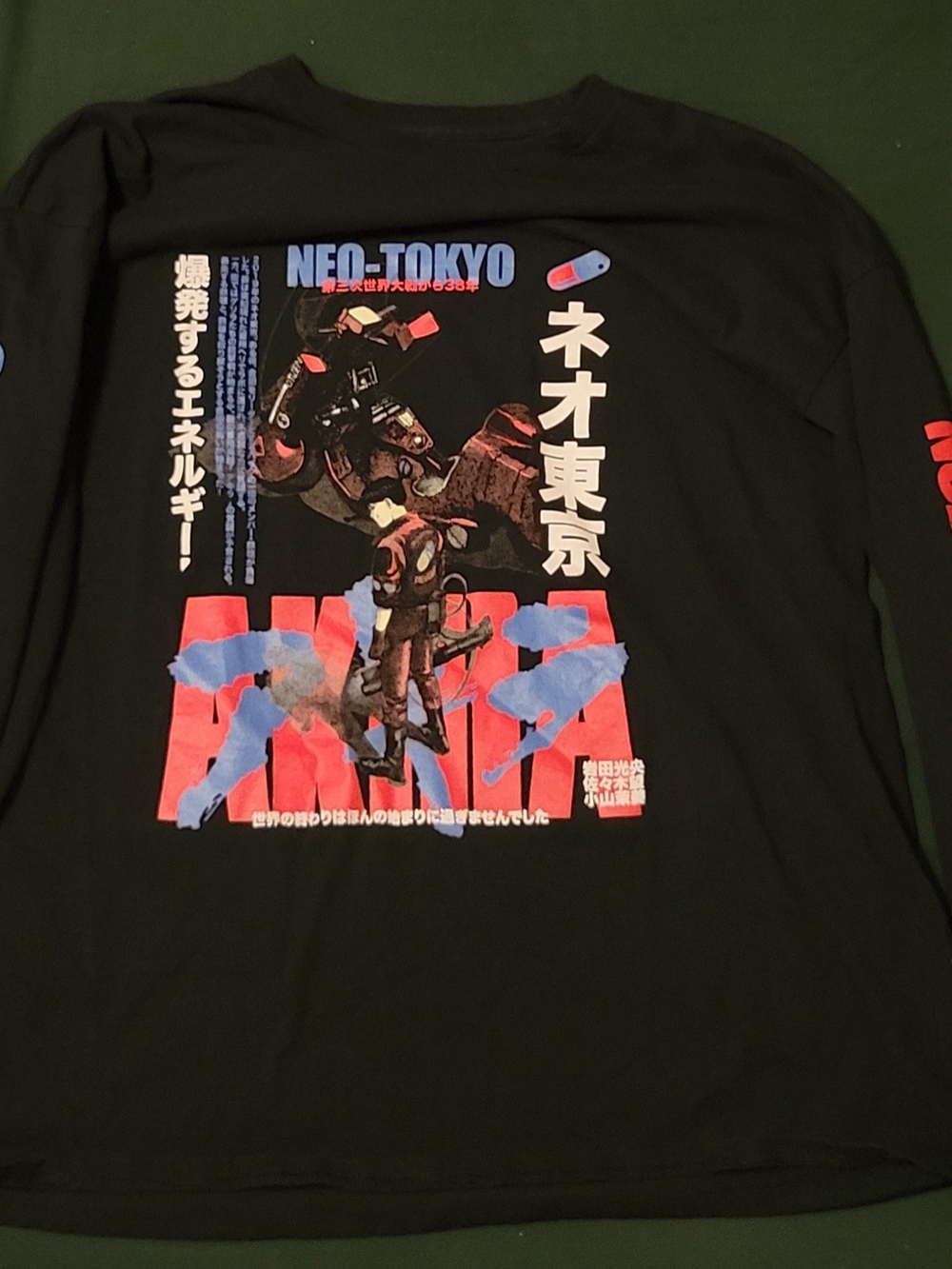 Akira RUCKING FOTTEN Graphic Long Sleeve Shirt - Black
